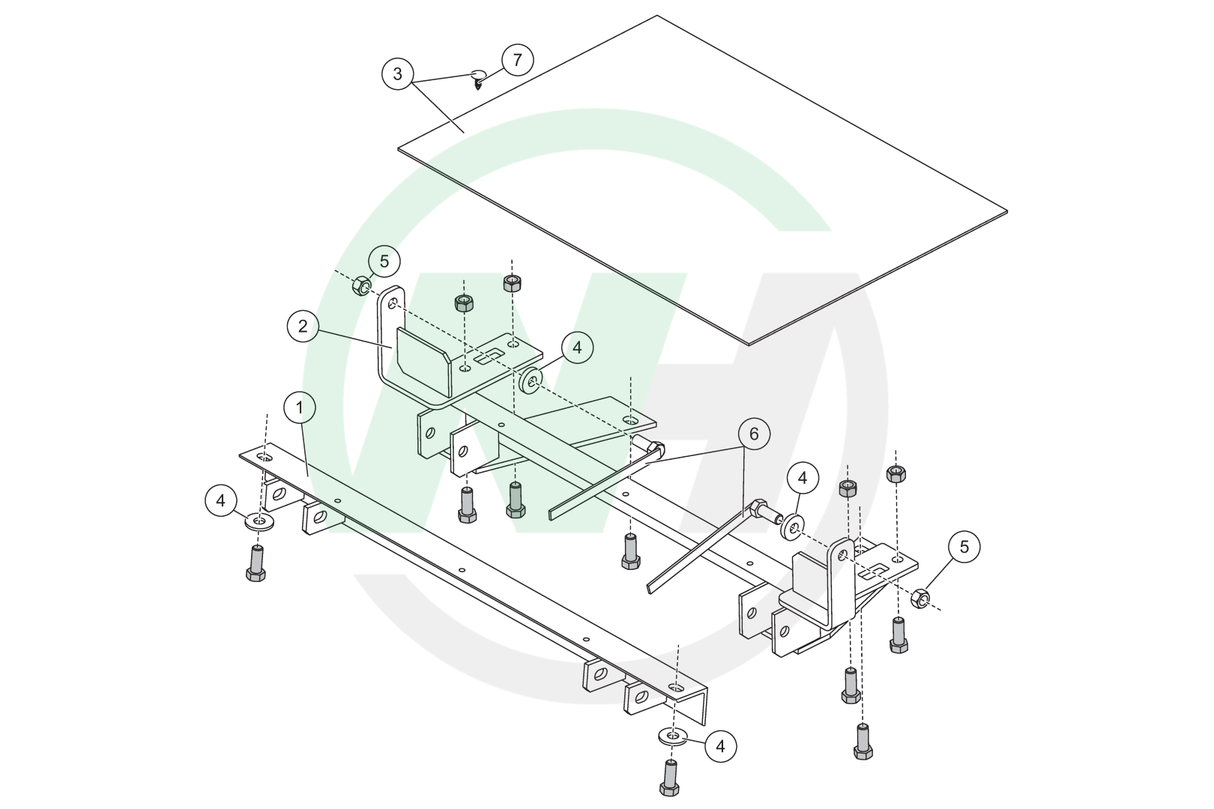 1503 Mount for Western Defender Snow Plows for 1995-__ GM Blazer/Jimmy