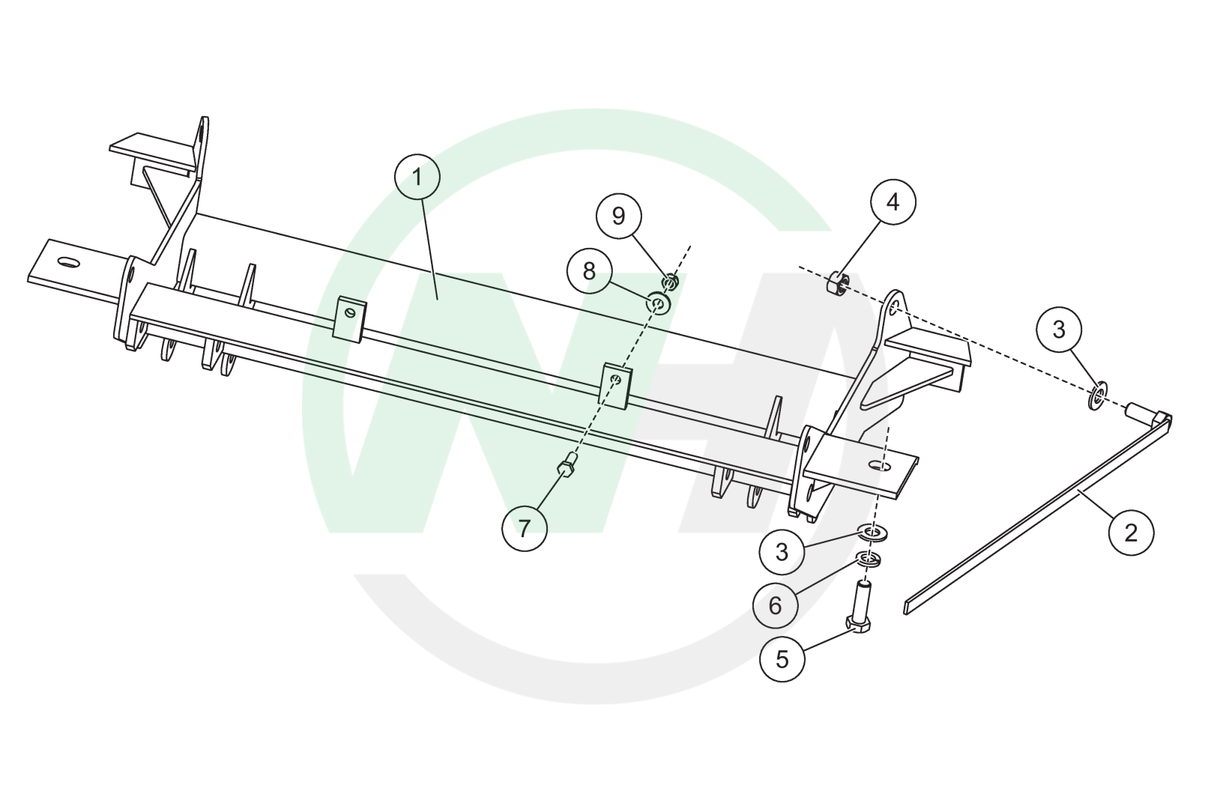 1523 Mount for Western Defender Snow Plows for 1999-2007 GM K1500/Tahoe/Yukon