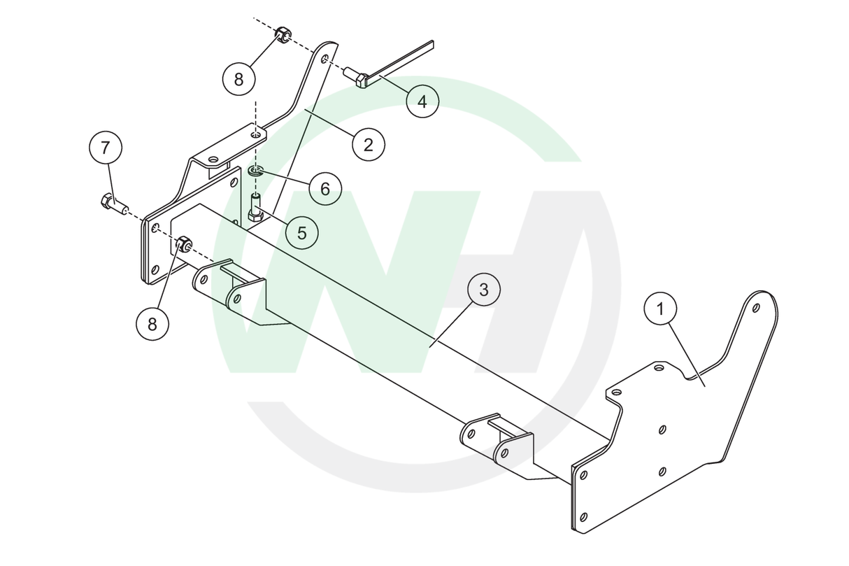 31313 Mount for Western Defender Snow Plows for 2005-__ Nissan Frontier