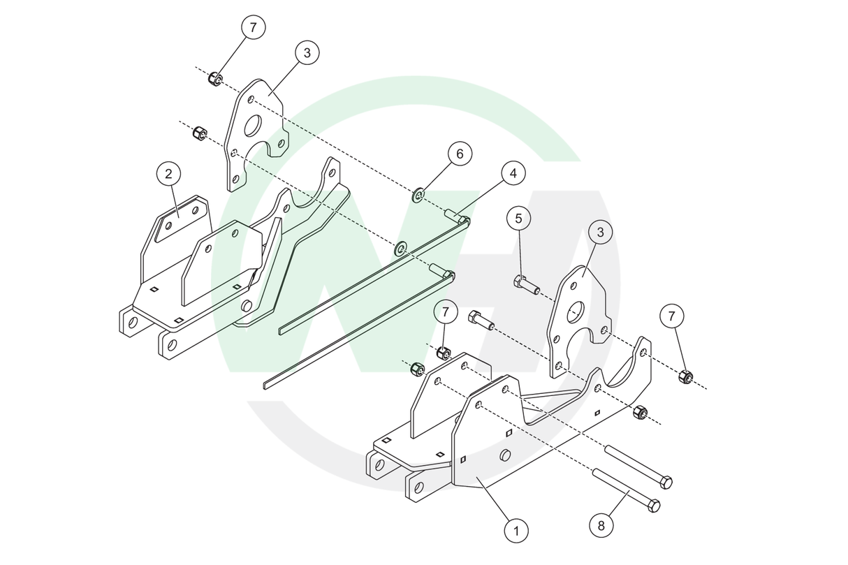 31700 Mount for Western Ultramount Snow Plows for 2020-__ Chevy GMC K2500/3500 Silverado/Sierra