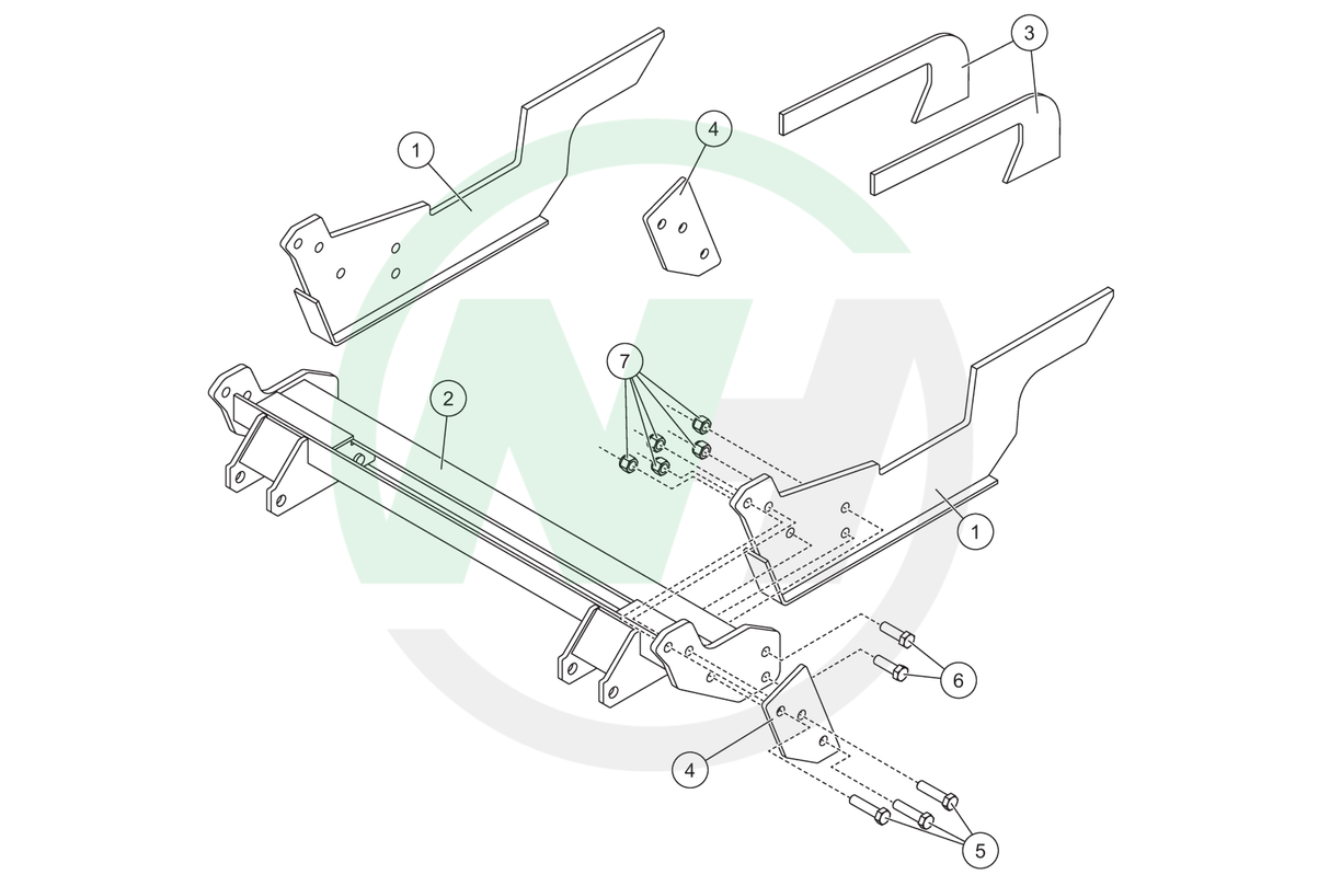 32275 Mount for Western Defender Snow Plows for Universal Mount