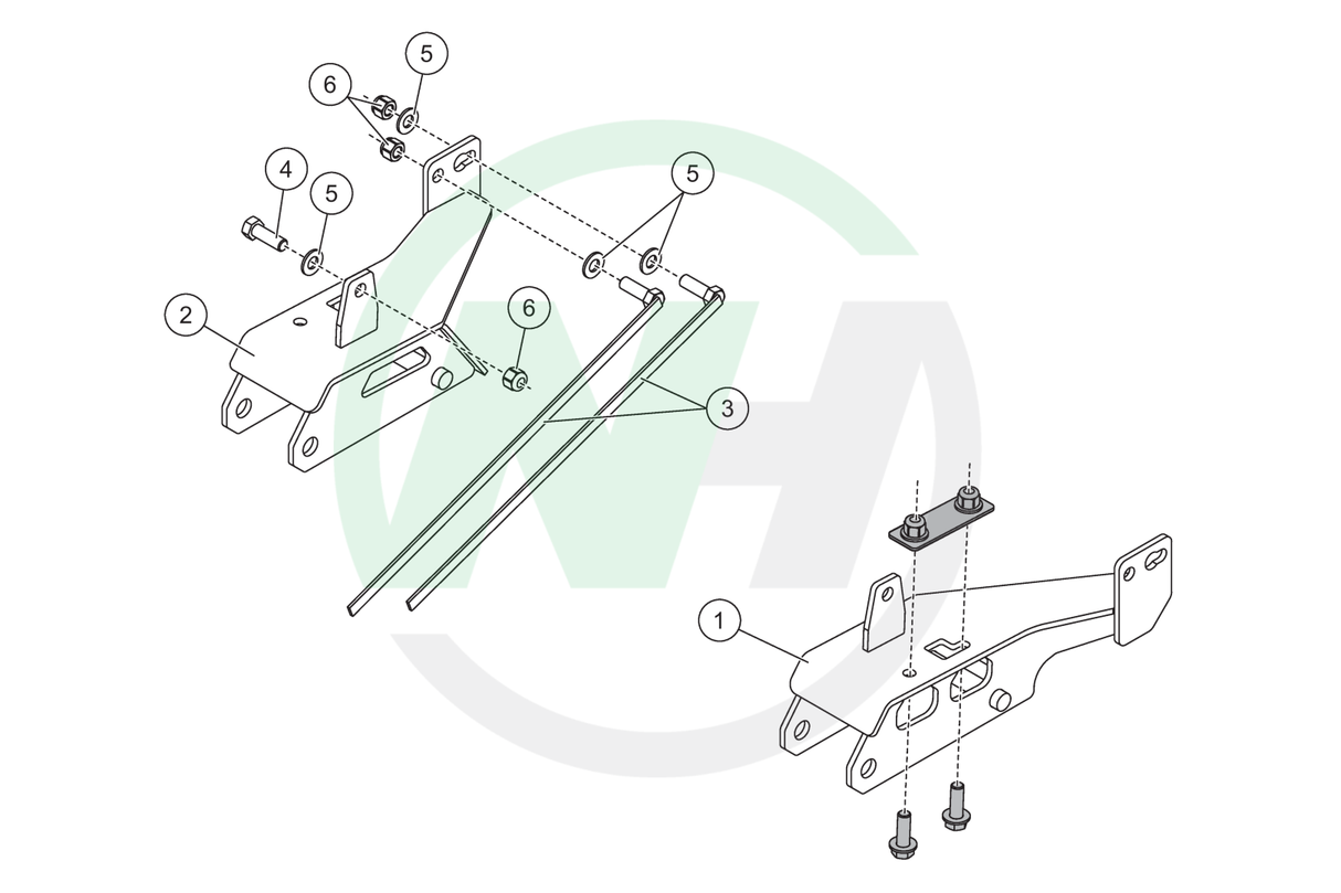 68600 Mount for Western Ultramount Snow Plows for 2009-2010, 2013-2014 Ford F150