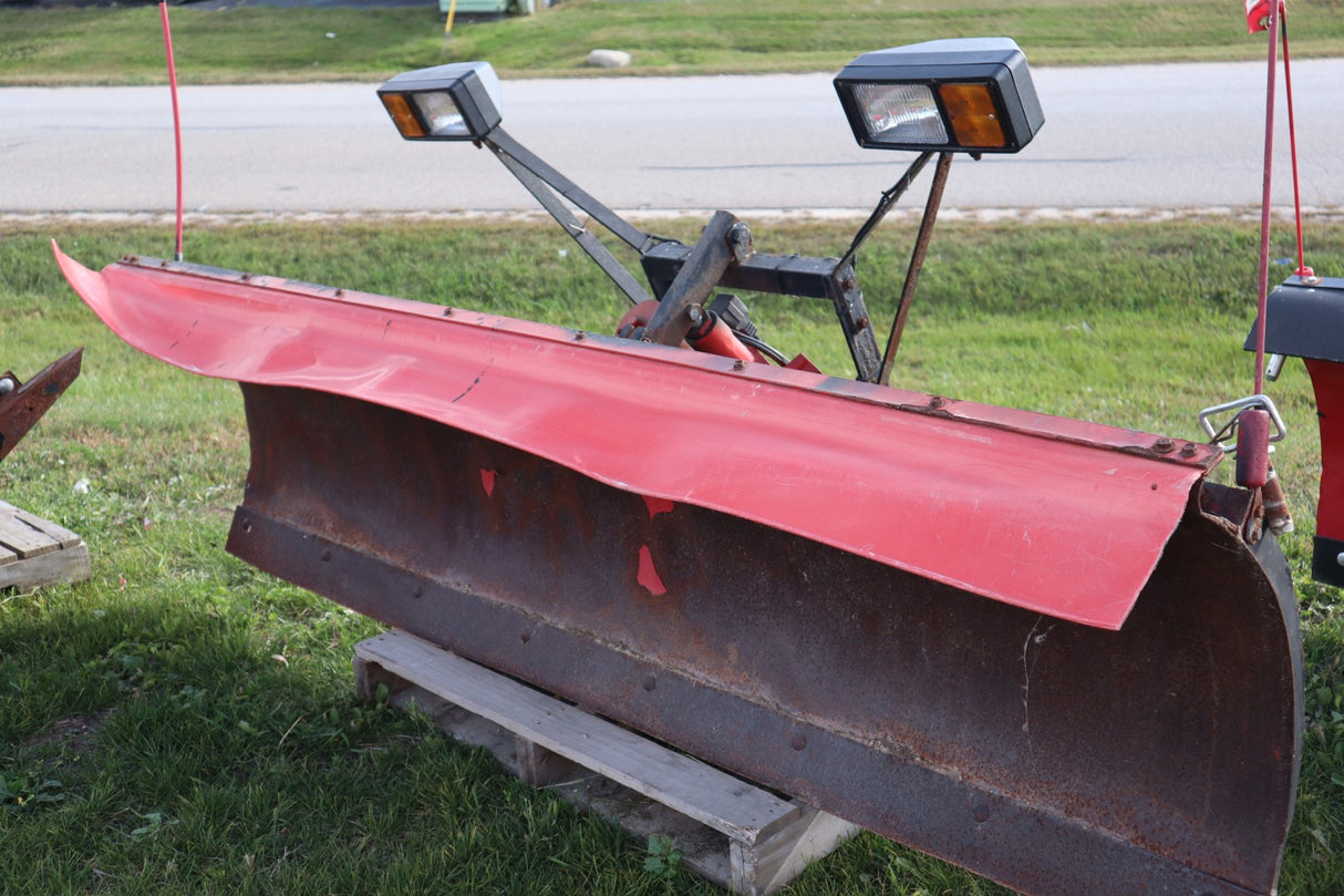 Used WESTERN® Snowplow #2010, 8' Pro, Steel Straight Blade, Unimount