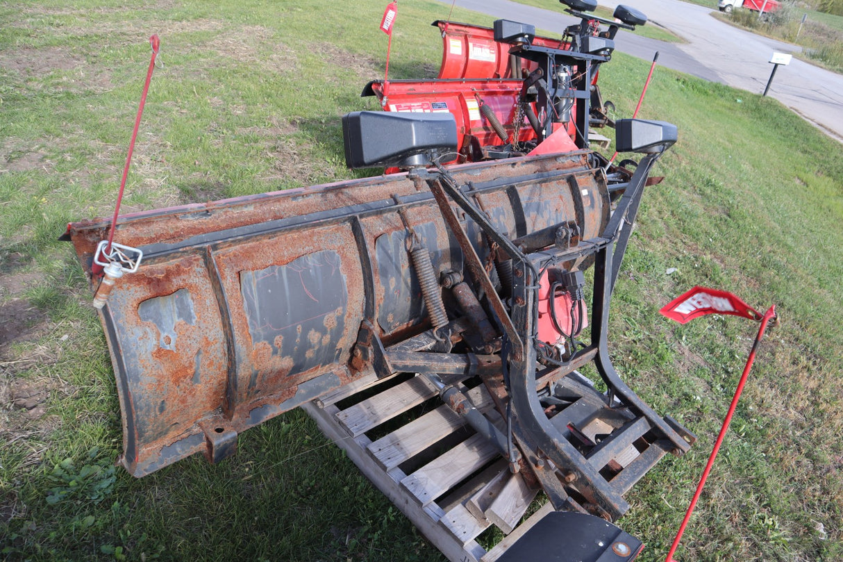 Used WESTERN® Snowplow #2010, 8' Pro, Steel Straight Blade, Unimount