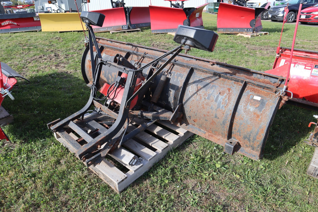Used WESTERN® Snowplow #2010, 8' Pro, Steel Straight Blade, Unimount