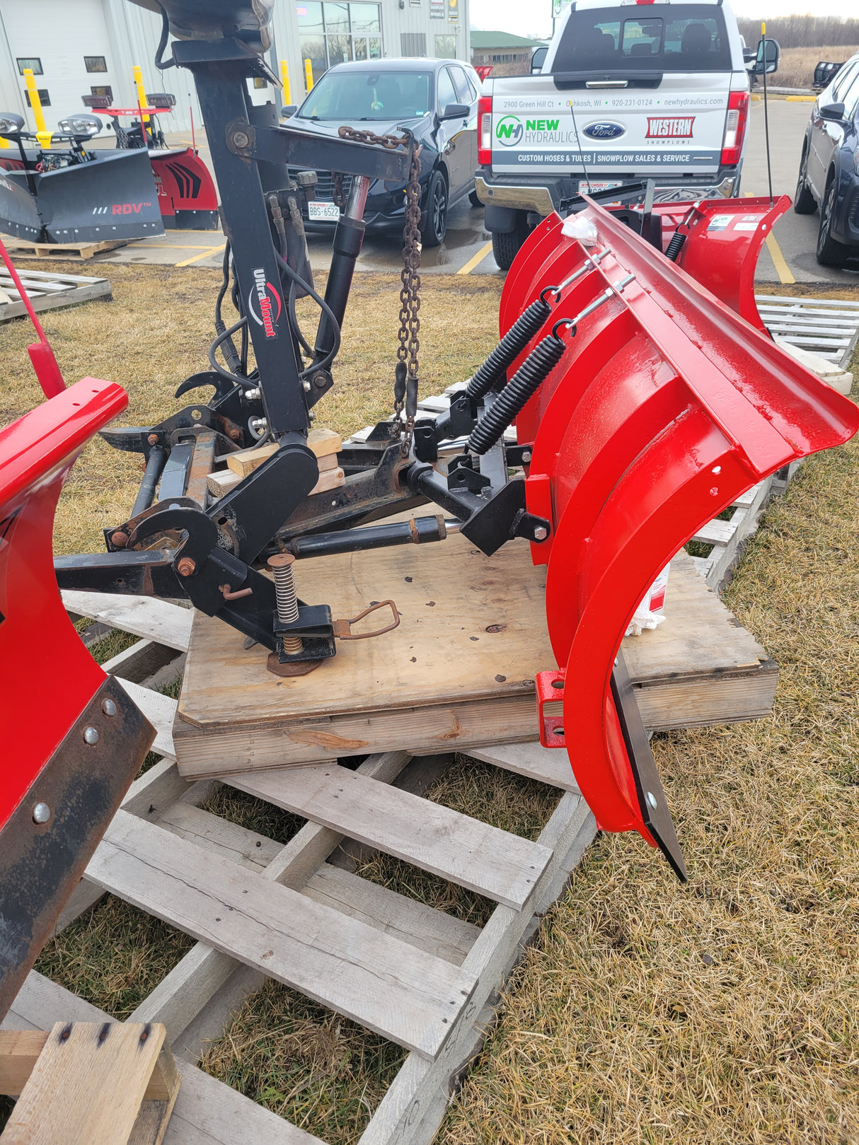 Used WESTERN® Pro 7'6"  Straight Blade Snowplow (P-U1812)