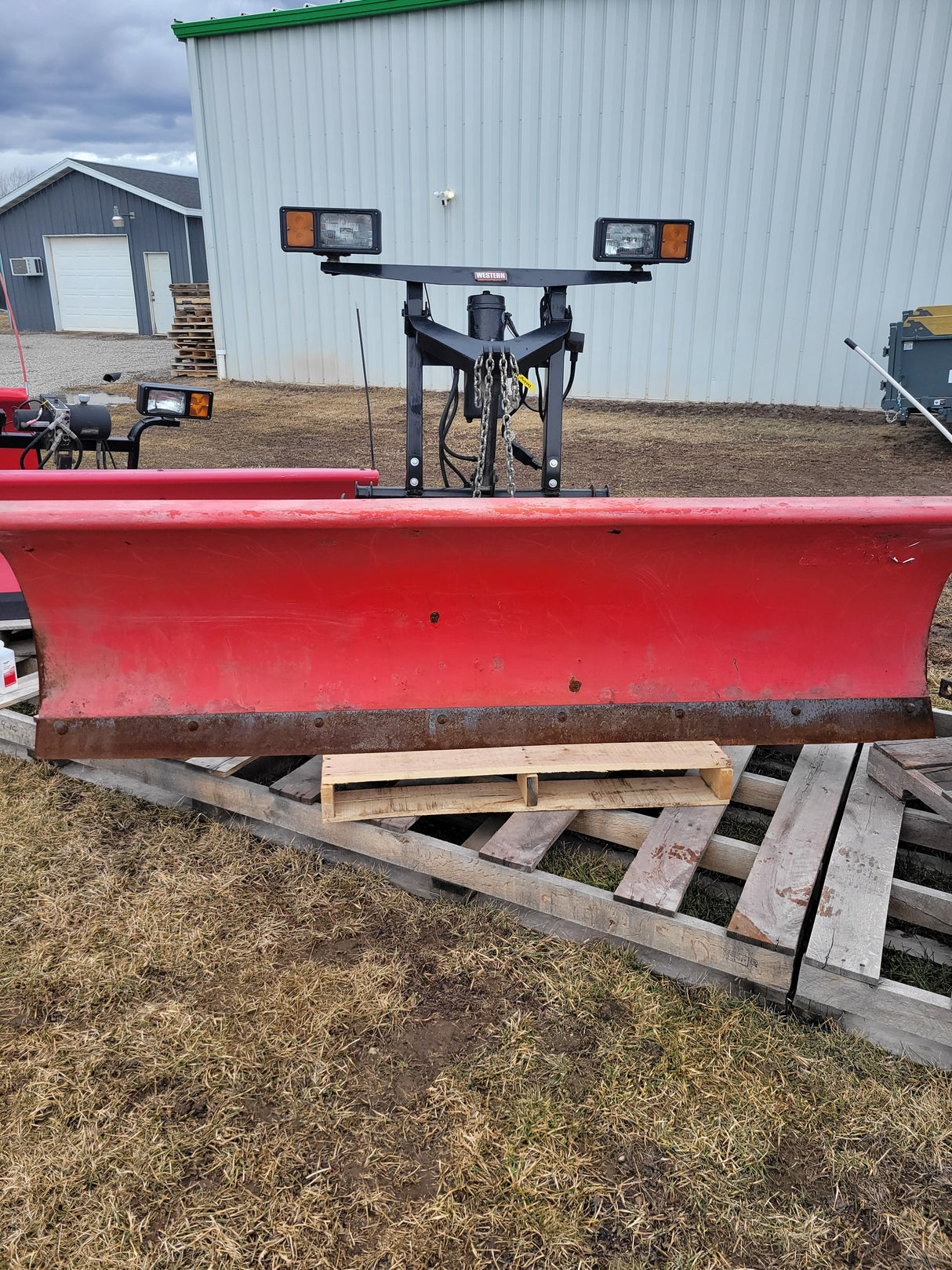 Used WESTERN® Pro 8' Straight Blade Snowplow (P-U2403)