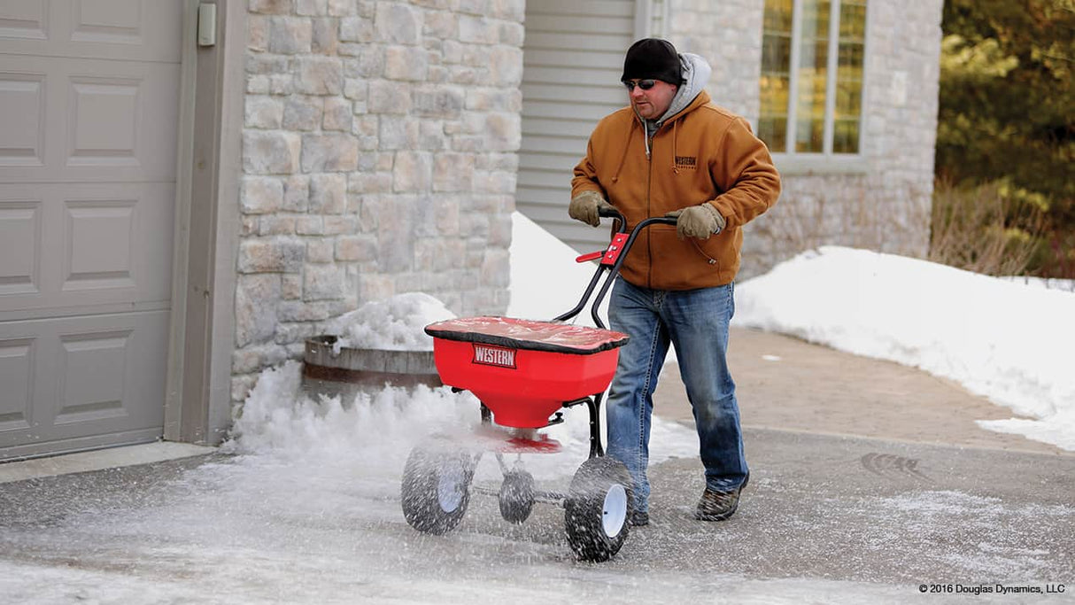 WESTERN® Spreader, WB-100B Walk-Behind Broadcast Spreader