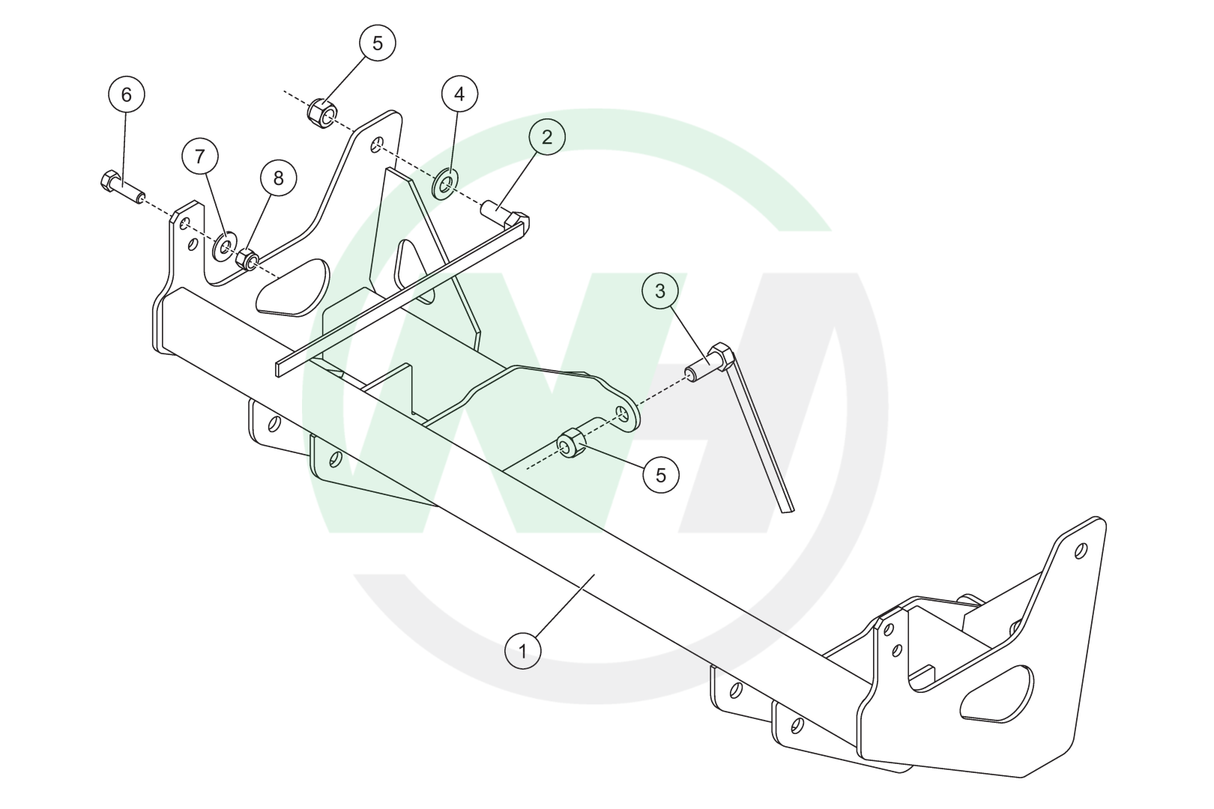 1213-1 Mount for Western Defender Snow Plows for 2002-2005 Ford Explorer