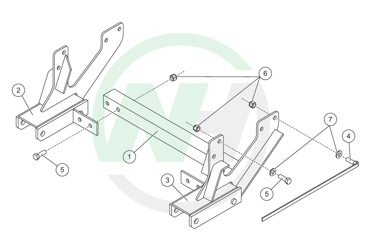 30999 Mount for Western Ultramount Snow Plows for 20062008 Dodge Ram