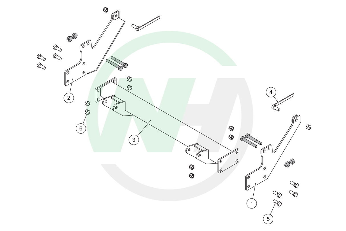 31563 Mount for Western Defender Snow Plows for 2015-__ GM Colorado/Canyon