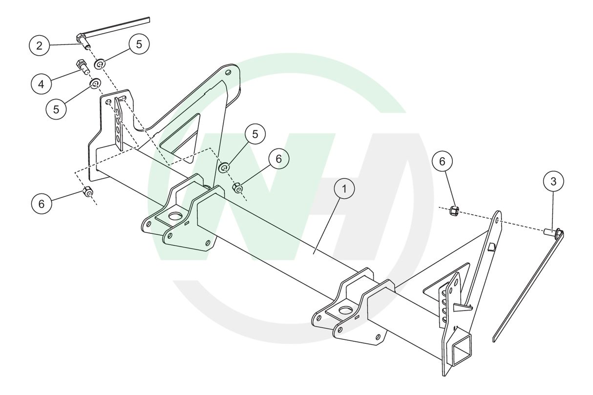 33925-1 Mount for Western Defender Snow Plows for 2019-__ Dodge Ram 1500