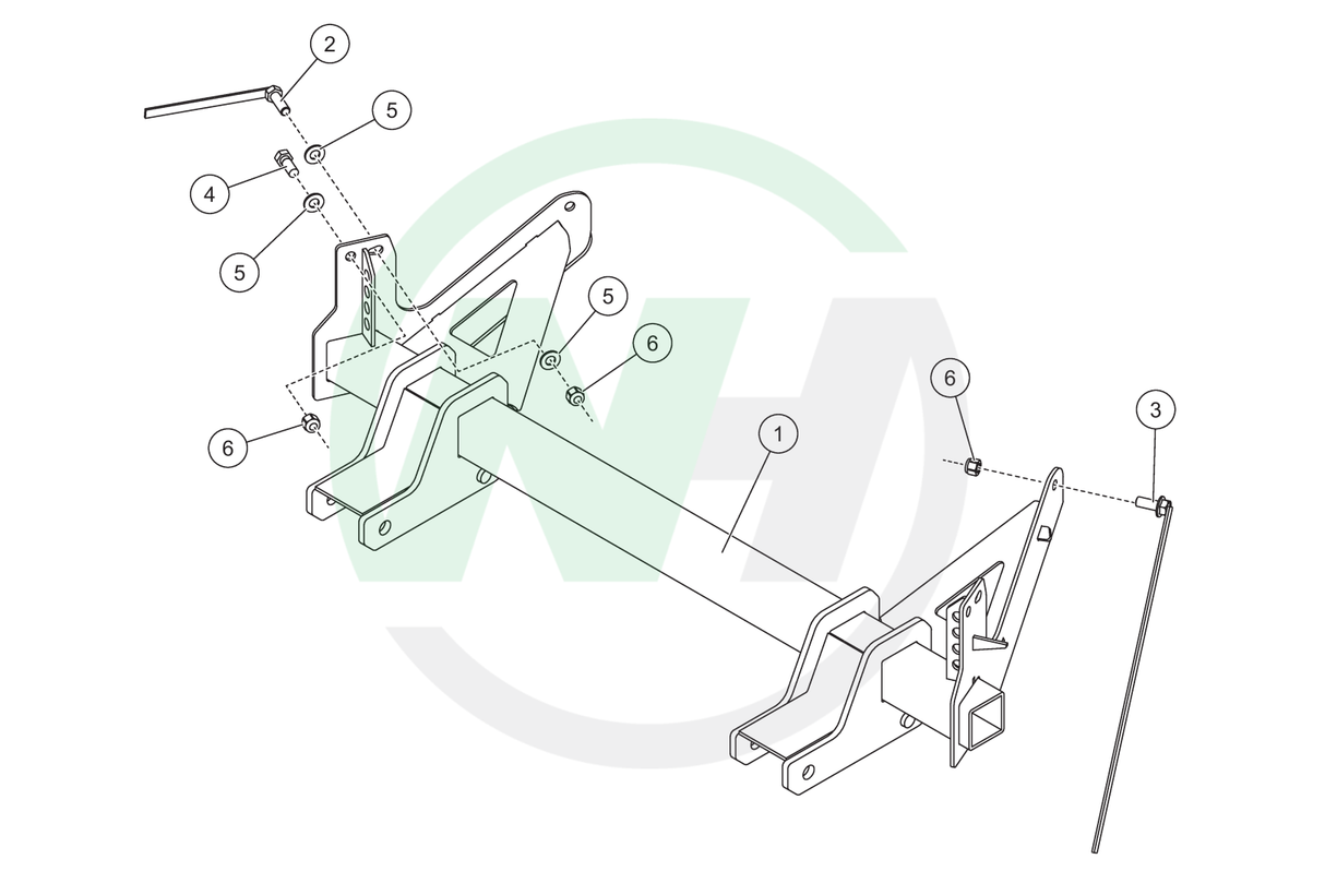 33950-1 Mount for Western Ultramount Snow Plows for 2019-__ Dodge Ram 1500