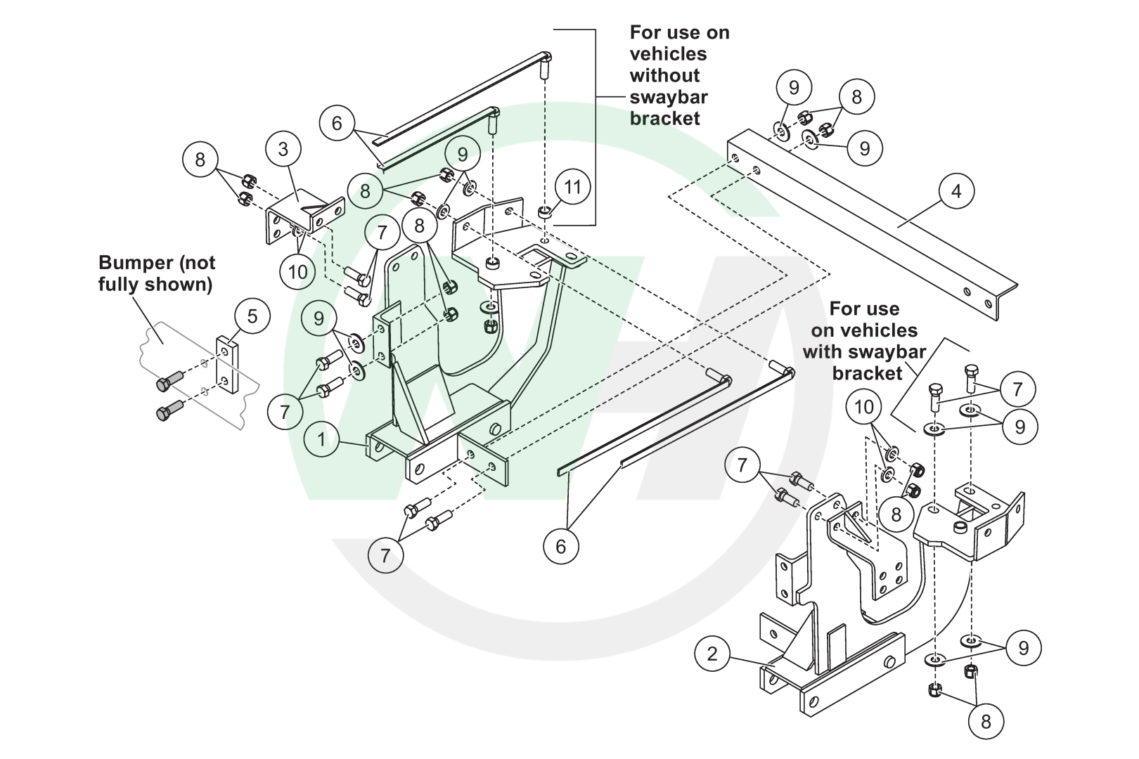 s☆ 67982 Mount for Western Ultramount Snow Plows for 1999-Early 2004