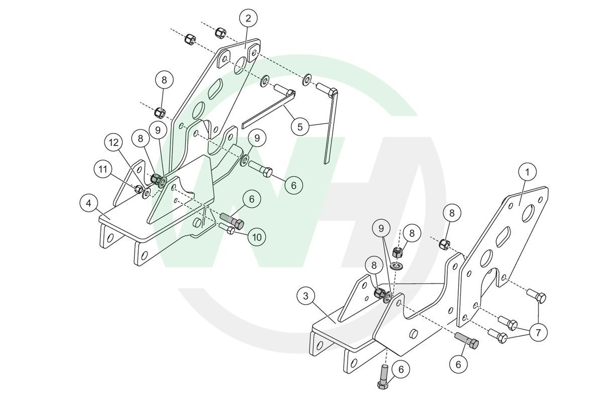 69981 Mount for Western Ultramount Snow Plows for Chevy/GMC 2500HD/3500 (2011-2019)